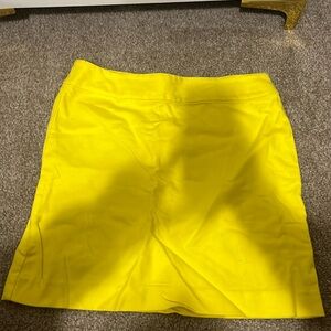 Yellow mini skirt Loft Sz 6